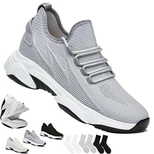 Tallure Sneakers, Tallure Sneakers for Women Men Invisible Internal Height Increase-1.6/2.4/3.2/4.1 Inches Non-Slip