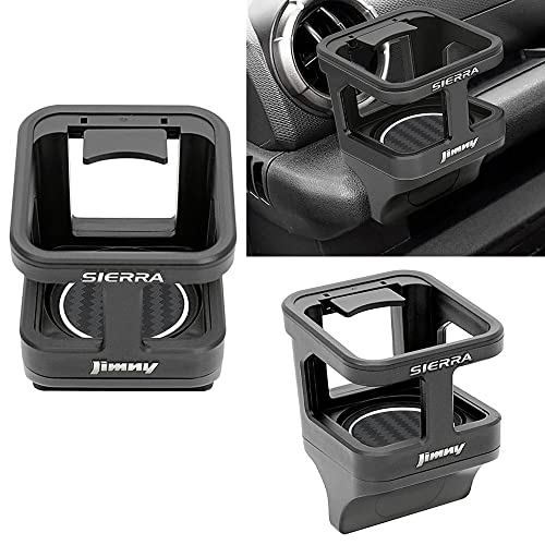 新機能搭載 新型 ジムニー シエラ エンブレム付 ジムニーシエラ JB74W ドリンクホルダー1個 タイプ2 ブラック ボルト 両面止め ゴムマット付 客注品 ブラガ