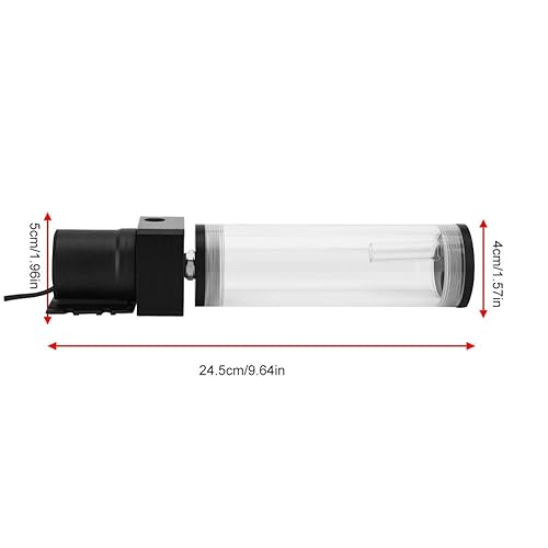 Miniatura 6 de 19W 12v CPU depósito de bomba de refrigeración por agua DIY Combo, bomba de agua 800LH, puerto de rosca G 14 pulgadas, sistema de refrigeración por