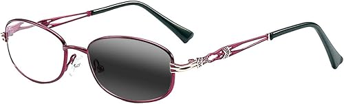 Cristal de lectura de metal de aleación fotocrómica progresiva multifocal multifocal +1.0 1.25 1.50 1.75 +3.0