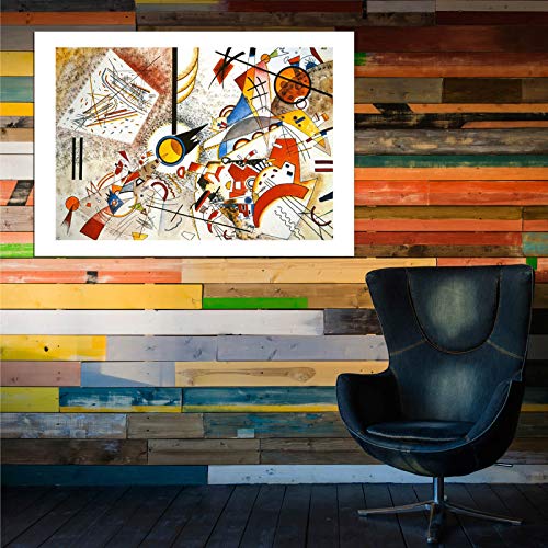 Bustling Aquarelle 1923 Kandinsky grand format mat d'art encadré - 7