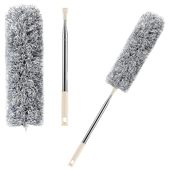Cleaning Mop with Long Handle - Extendable Ceilings & Wall Cleaning Mop with Adjustable Rod, Dust Removal, Micro Fiber Smooth Brush for High Ceilings, Fan, Wall (B0D9MK8BVP) Amazon Price History, Amazon Price Tracker