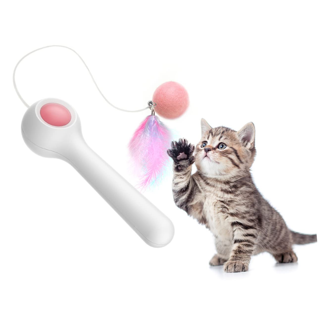 Jouets pour Chats, Jouet interactif et Automatique for Chat, bâton de taquinerie for Animaux Compagnie, matériau Robuste for Un Jeu d'intérieur engageant
