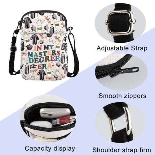 ENSIANTH In My Masters Degree Era Crossbody Bag Masters Degree Gift Masters Grad Gift Graduate Gift Postgraduate Gift4