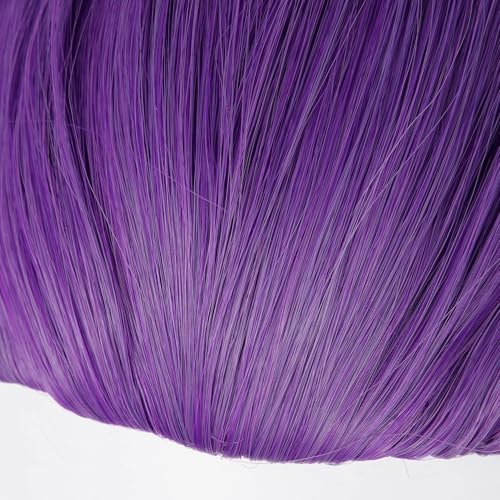 probeauty purple braid wig for women long purple cosplay wig with detachable braids for halloween costume party