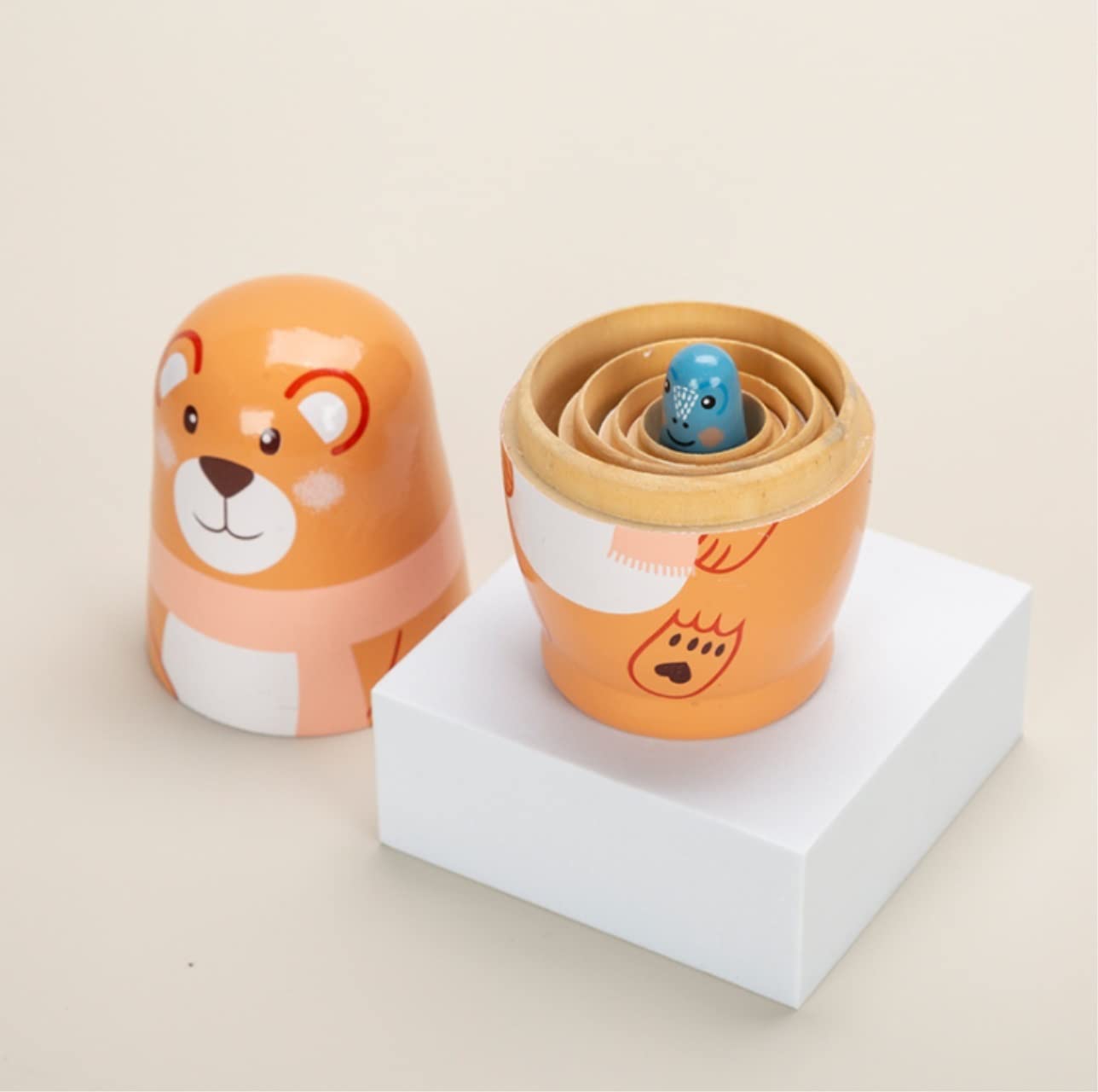 IDÉEで昨年購入／入れ子の木製マトリョーシカ「THE BEARS」5体セット Amazon.co.jp: マトリョーシカ マトリョシカ 5 個のクマの入れ子人形