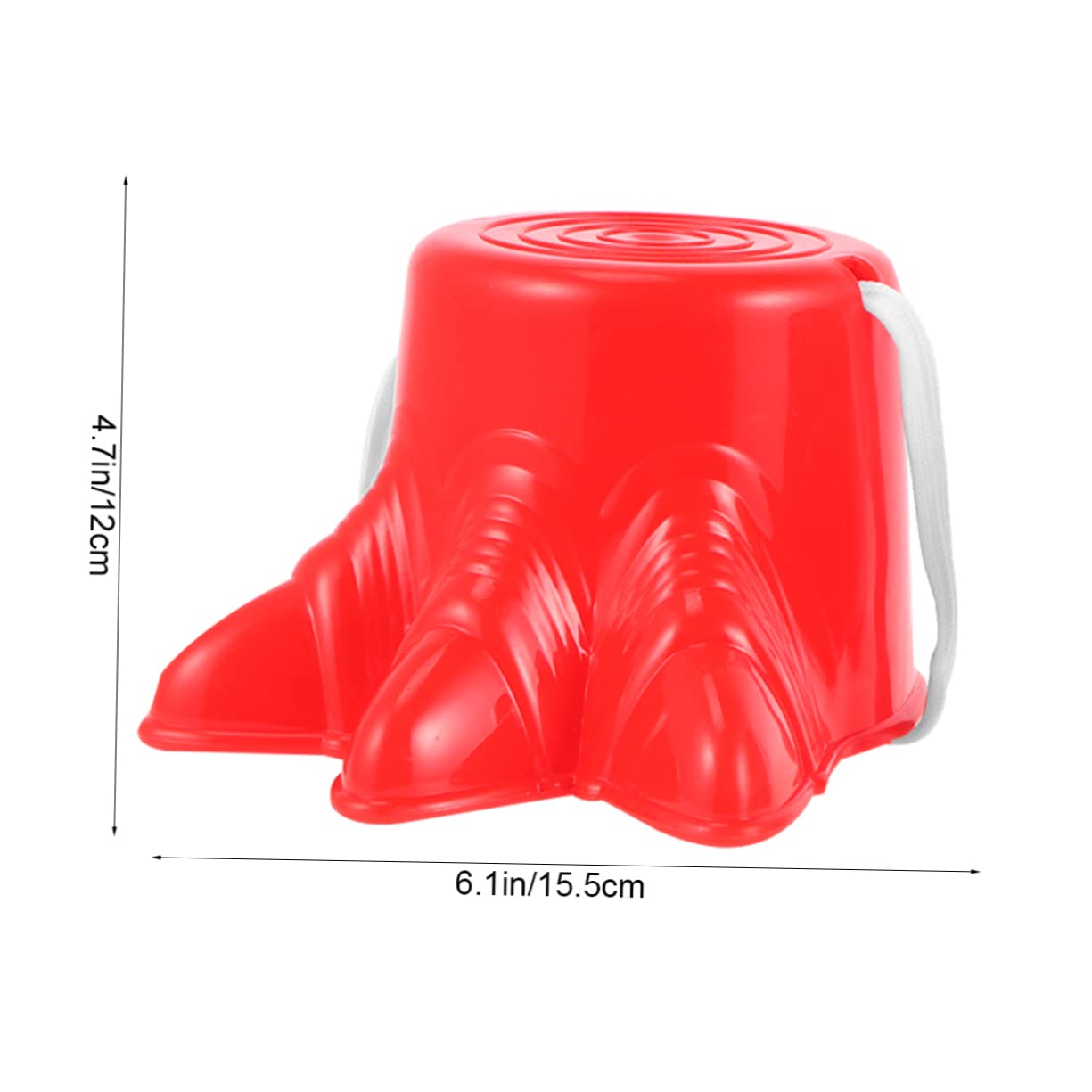 MUELODSIC 2Pcs Outdoor Stilts for Red Plastic Claw Shape Balance Training Shoes Fun Sports for Balance and Coordination for Garden and Playground Activities