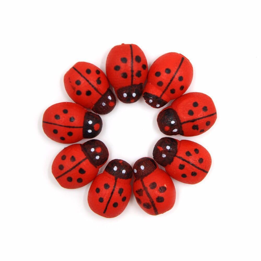 Surf Turtle 200 Formine In Legno 3D - Api E Coccinelle Con Retro Piatto 10x13mm Per Scrapbooking E Decorazioni Fai Da Te
