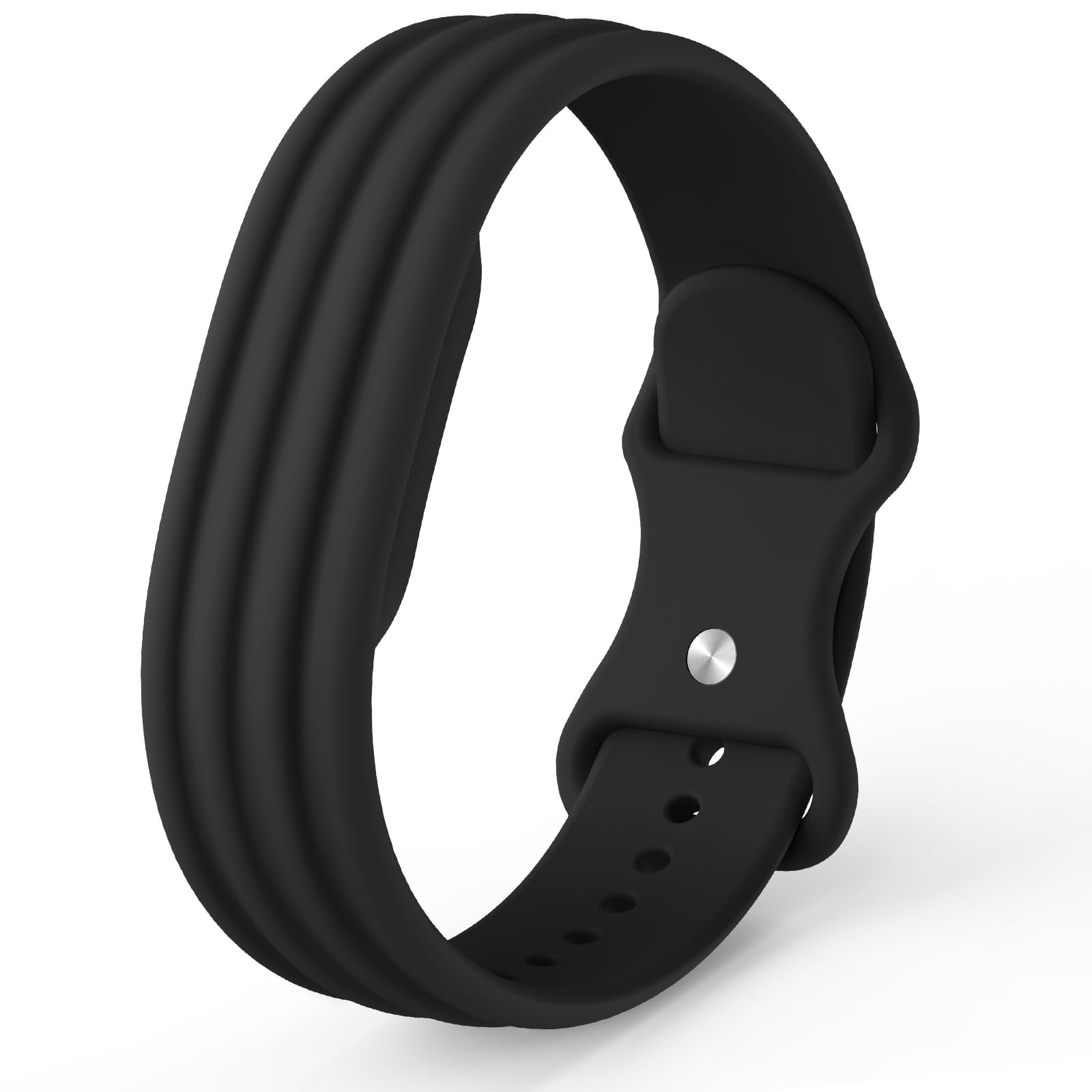Higgs Silicone Sport Strap Compatible with Google Fitbit Air Band for Women Men, Soft Waterproof Replacement Adjustable Wristband for Fitbit Air Accessories