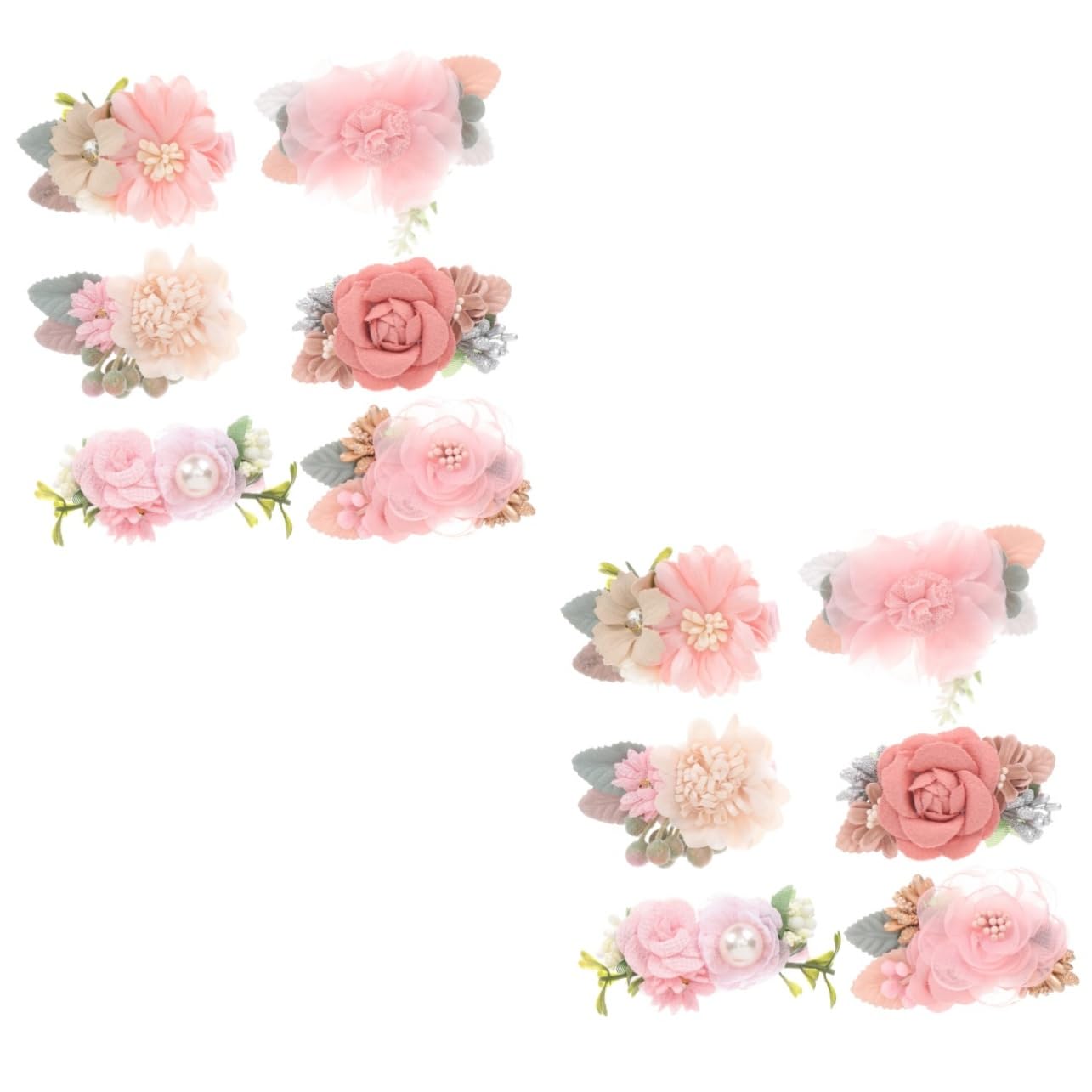 TOYANDONA 12pezzi Fiore Clip Per Per Bambine Con Clip Alligatore Accessori Per Colorati e Eleganti Per Occasioni Speciali e Foto Di Famiglia
