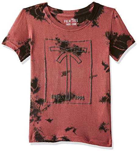 Image of Gini & Jony Baby-Boy's Plain Regular fit T-Shirt (131246519040 C471 Red 12M Pink 12 Months-18 Months)