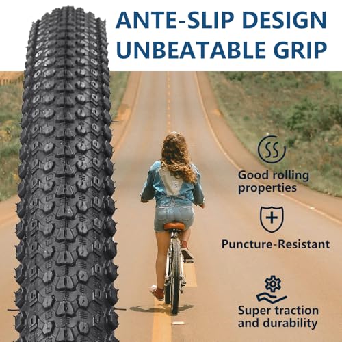 Simeiqi 2 Pack Bike Tires And Tubes For Kids 20 Inchx1.95 Inch Compatible With 20 Inchx1.75 Inch/1.95 Inch Replacement Bike Tires For Pavement Trail Hybrid Bicycles thumb #1