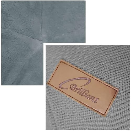 TiborTex Hundebett Tierkissen Grau 60x30 cm Kronenkissen Haustierkissen flauschig weich Kissen Hundekissen Krone waschbar Hundekorb Hundesofa
