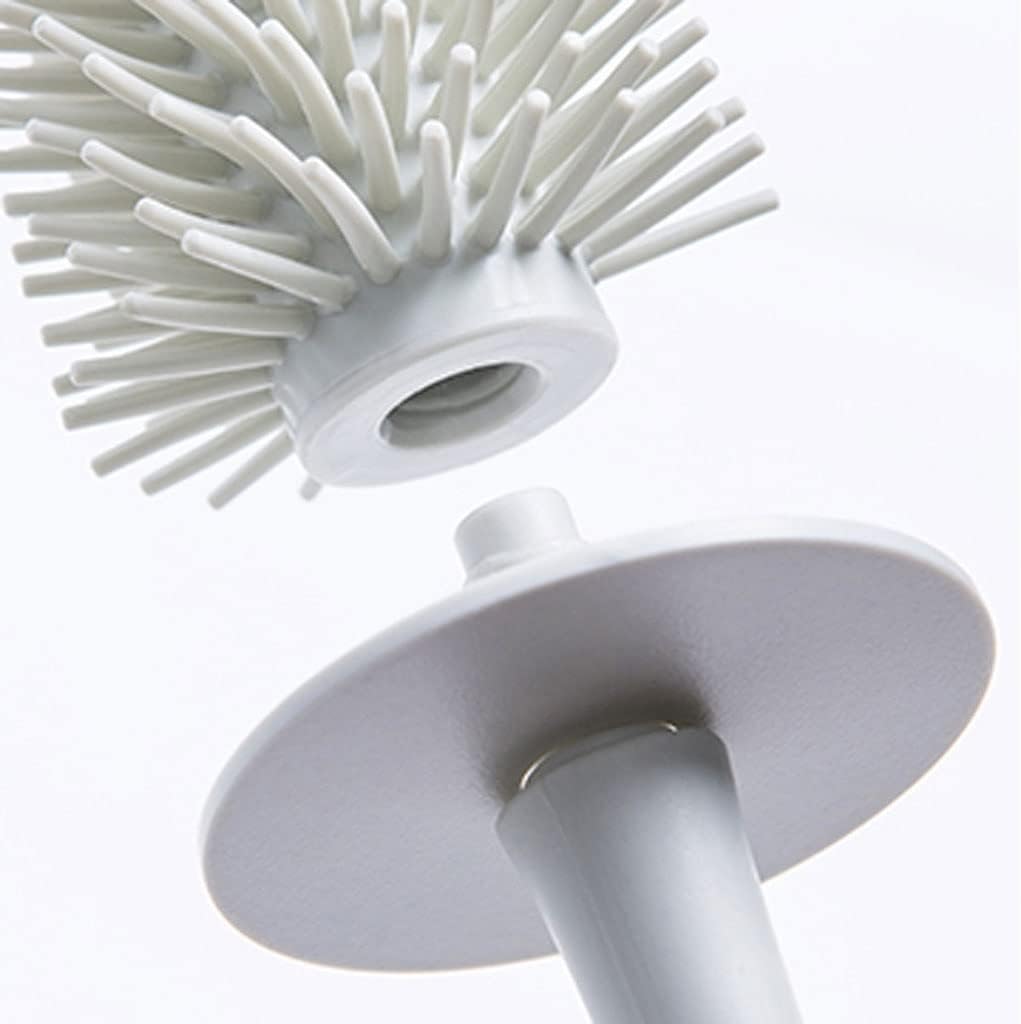 Toilet Brush and Holder Set Wall-Mounted Toilet Brush Long-Handled Soft-haired Toilet Brush, Bathroom Tool Toilet Brush, Dead Corner Cleaning Toilet Brush Kit Toilet Bowl Brush for Bathro
