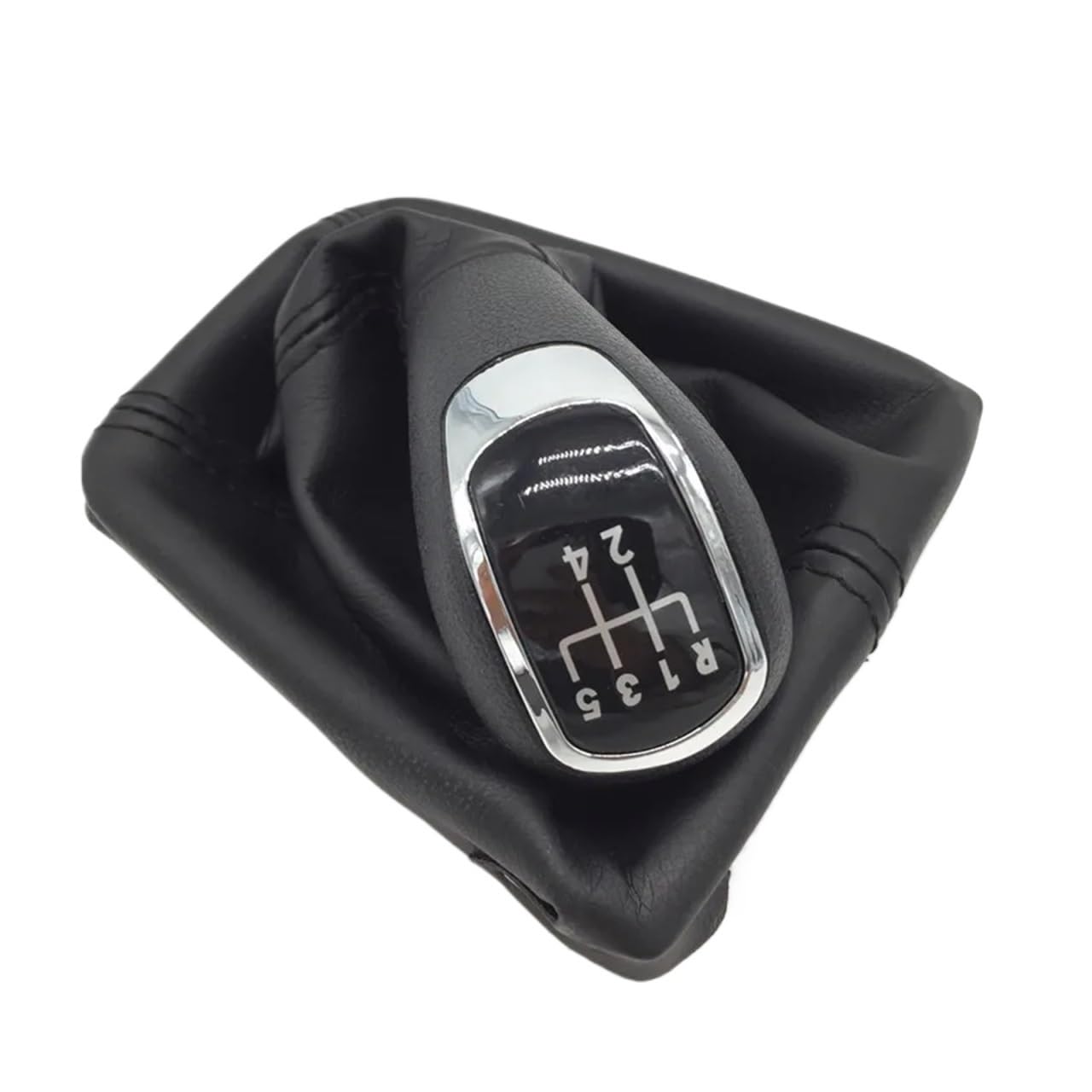 Car Gear Shift Knob Lever Shifter Gaiter Boot Cover Case 5/6 Speed Styling Compatible for Skoda Superb 3T MKII 2008 2009 2010 2011 2012(5 Speed)