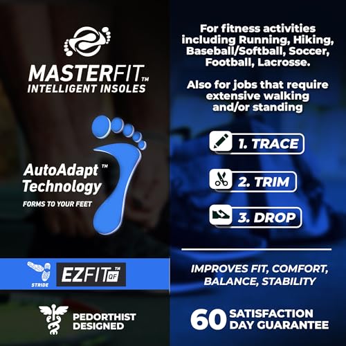 Plantillas deportivas para hombre con tecnología AutoAdapt, talla S miniatura 3