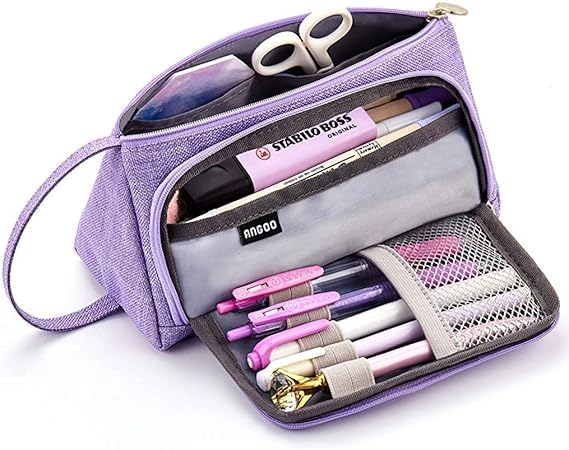 See full amazon price history chart for FINEMOE Large Pencil Case, Big Capacity Storage Pen and Pencil Pouch for Girls & Boys, Aesthetic Canvas Pouches for Stationary – Cute Stationery Box Holder for School and Office (Purple) FINEMOE Large Pencil Case, Big Capacity Storage Pen and Pencil Pouch for Girls & Boys, Aesthetic Canvas Pouches for Stationary – Cute Stationery Box Holder for School and Office (Purple) (B0B81XGP8S) Amazon Price History, Amazon Price Tracker