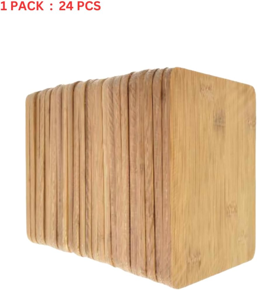 Set of 24 Rectangular Bamboo Cutting Boards for Engraving