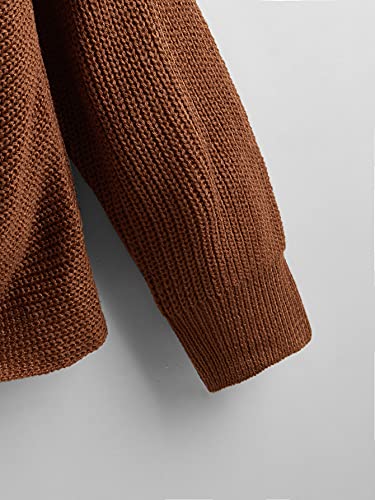 Image of Floerns Women's Plus Size Casual Twist Hem V Neck Long Sleeve Sweater Tops