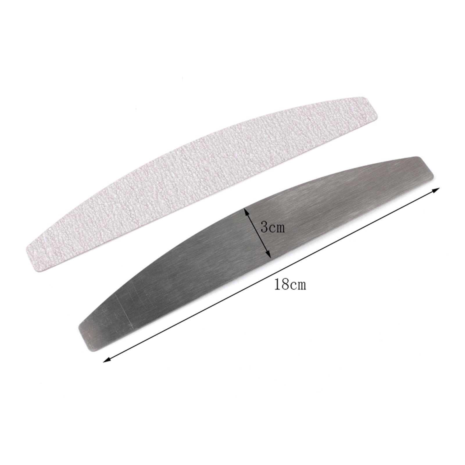TRUSTTWO 50 pz/100 pz Grigio pastiglie Rimovibili con Manico in Metallo di Ricambio Carta vetrata Lima for Unghie 100/180 Misura for Manicure Callus Remover Buffer The 50Pcs Sandpaper 18