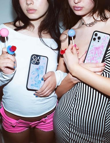 Image of Wildflower Cases - Compatible with iPhone 16 Pro Max | Protective Bumper, 6.5ft Drop Test Certified, Women Owned Small Business | Pink Bow, Floral, Rose, Trendy | Ribbons & Rosettes