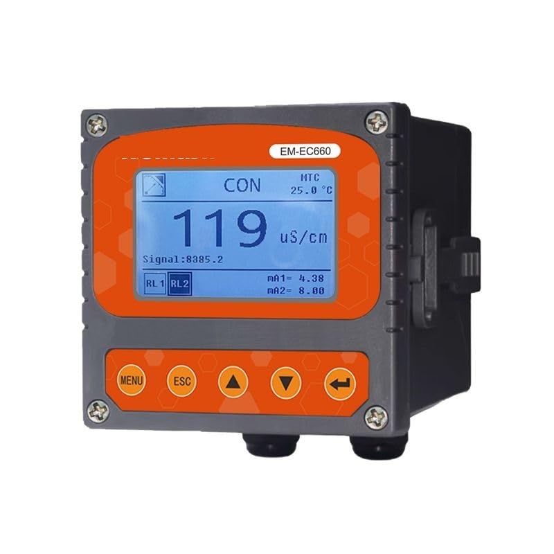 PH/ORP Analyzer, Conductivity Meter, Controller Analyzer, High-Precision Multifunctional Integrated Constant(EC660 k 1)