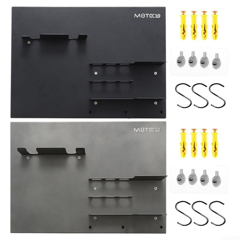 Stabiler Espresso-Siebträger aus Metall, Wandhalterung, Kaffee-Griff, Aufbewahrungsregal, multifunktionales Kaffee-Utensilien-Aufbewahrungsregal (schwarz)