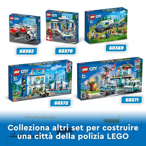 60369 City Addestramento Cinofilo Mobile, Set con Percorso a Ostacoli, SUV Macchina Polizia Giocattolo e Rimorchio, 2 Figure di Animali, Giochi per Bambini - Lego - Immagine 6