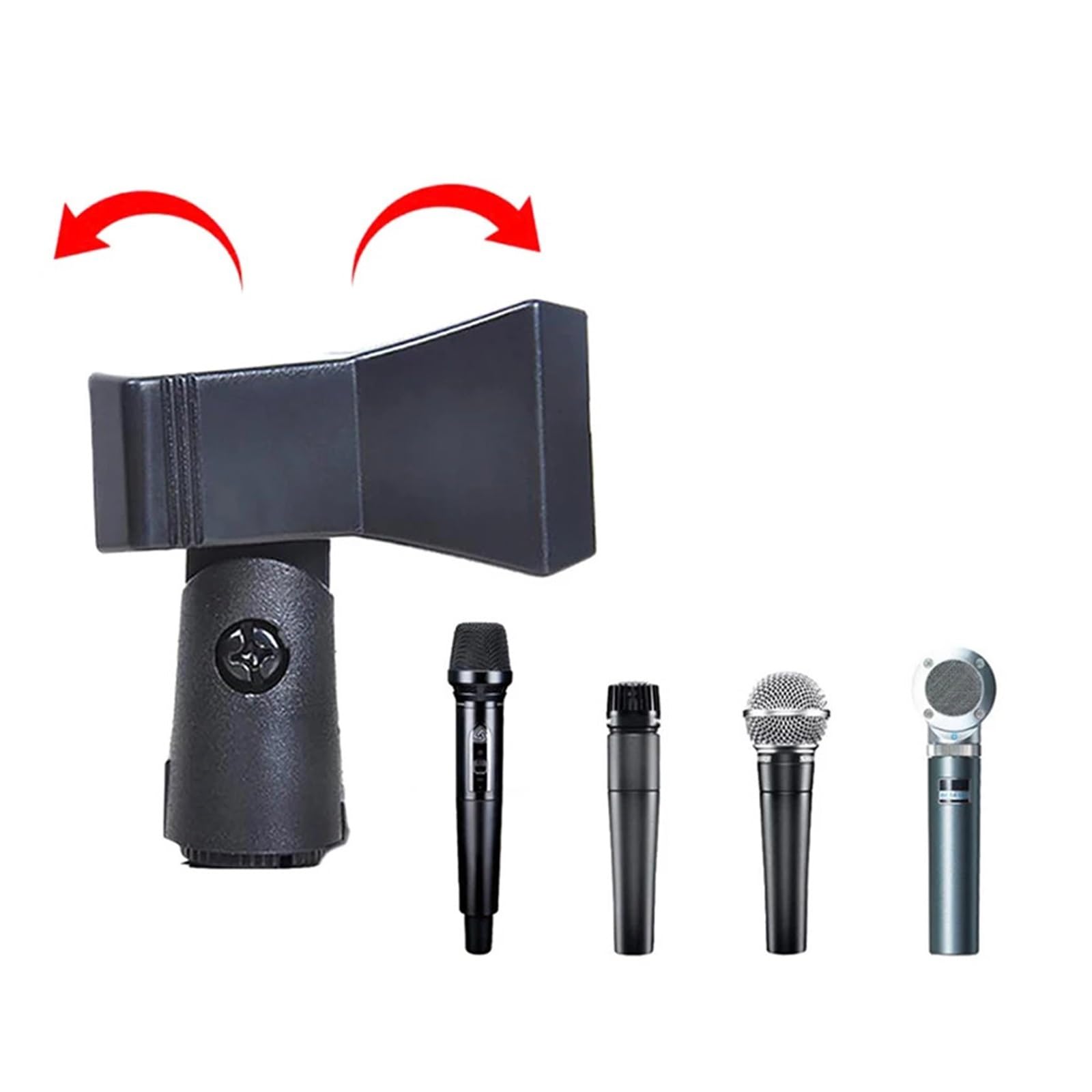 Supporto For Clip For Microfono, Compatibile Con Microfono Portatile