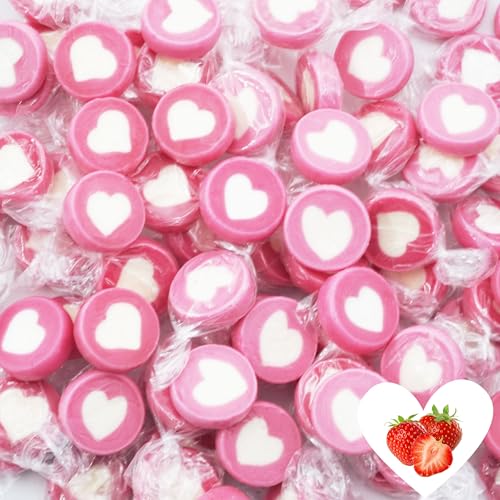 EinsSein Dragées Cœur Rose et Blanc 500g (130pcs) | Bonbons Mariage Baptême Communion...