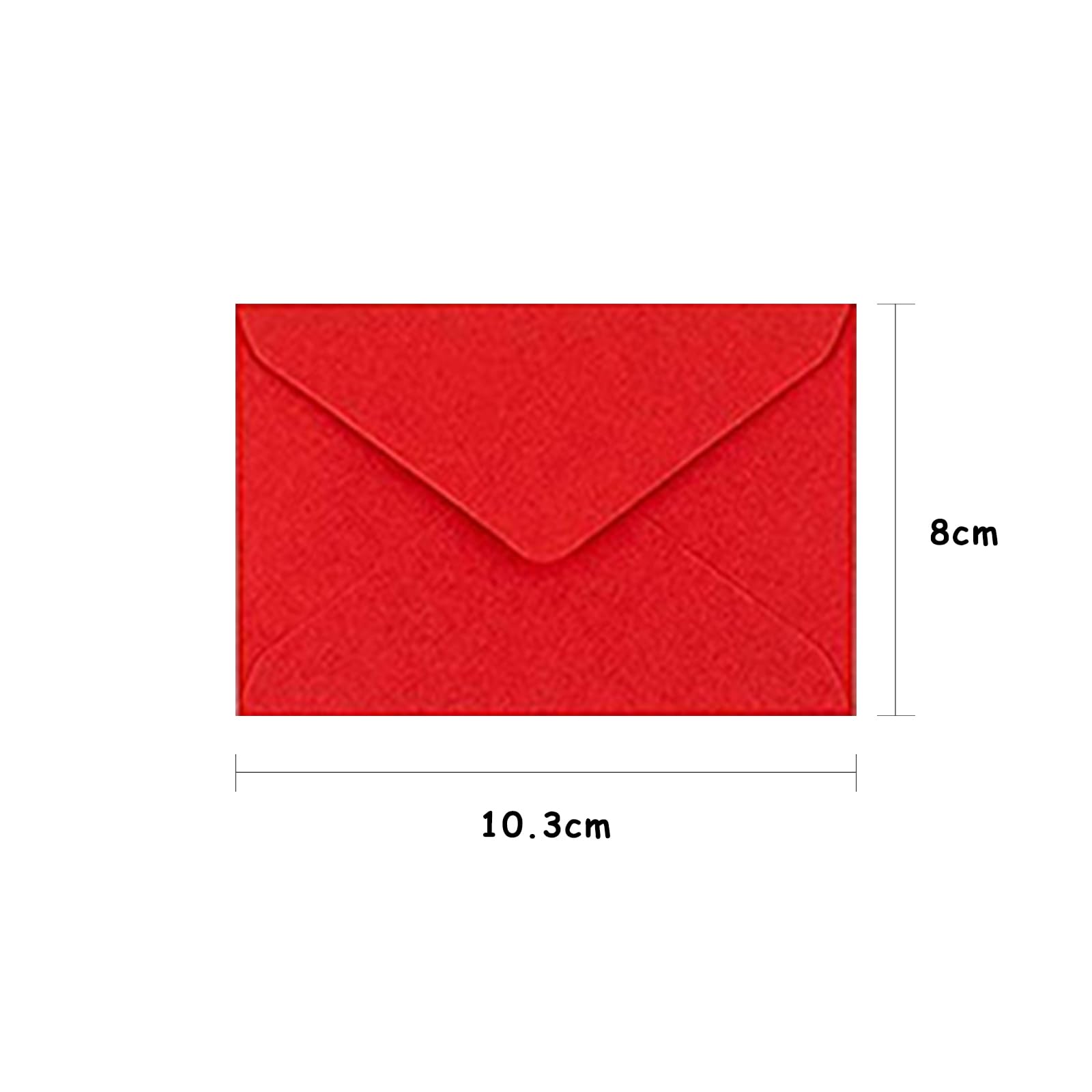 40 sztuk kolorowych mini kopert 10,5 x 8 cm, kolorowe koperty na karty podarunkowe, wesele, urodziny, imprezę, mini koperty (8 kolorów)
