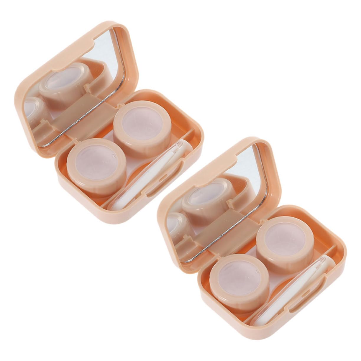 10 Set Astuccio piccolo Portatile Trasporto scatola adorabile organizer per obiettivi porta lenti a contatto da viaggio squisito porta lenti a contatto pp