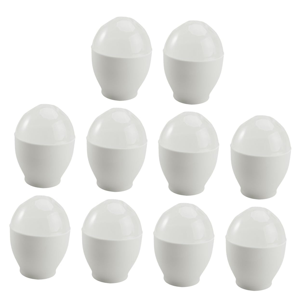 Ciieeo Microwave Oven Egg Cooker 10pcs Steamed Egg Cups Easy to Clean Suitable for Home Restaurant