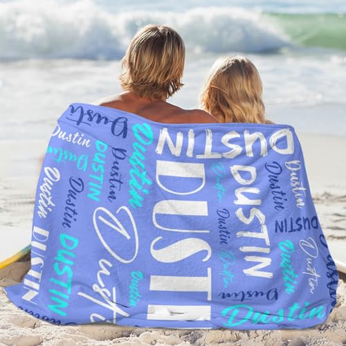 Personalized Blankets for Kids with Names Customized Blankets with Name for Adult Custom Blanket Gift for Birthday Christmas Valentines Day Gift
