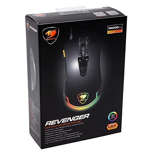 Cougar Revenger USB Optical 12000DPI - Mouse Destri (USB, Gaming, Pressed buttons, Wheel, Optical, 12000 DPI), Colore Nero - Mouse gaming - Immagine 8
