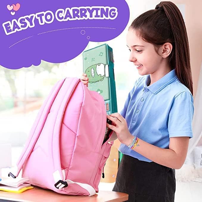 Image of DEOXY Multifunctional Pencil Box, Dino, Kids Pencil Box for Boys & Girls, Magnetic, Pop up Pencil Box, Space Theme Return Gifts(KBX-7069-DR)