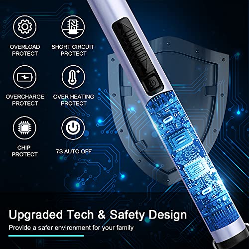 Encendedor eléctrico recargable con cuello flexible 360° miniatura 3