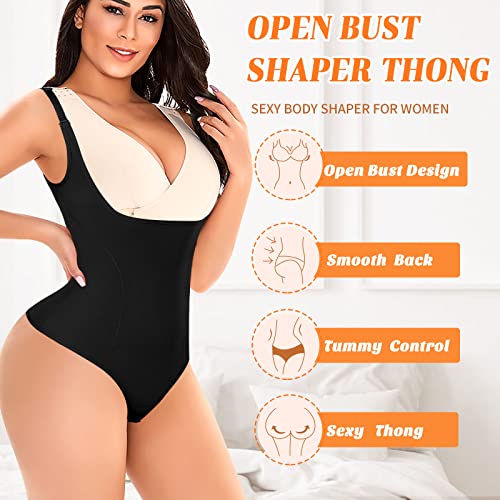 Image of Womens Shapewear Bodysuit Body Shaper Thong