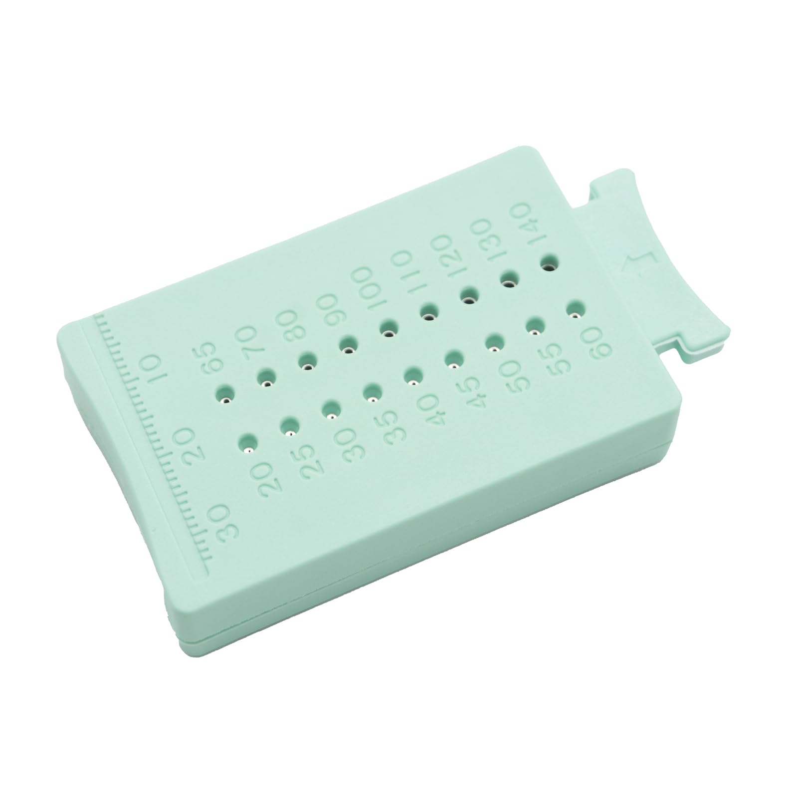 Furein Smile Turquoise Dental Endodontic Measuring Ruler, Gutta Percha Scale Guide, Plastic