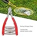 Zoeyilan Stringing Clamp 3 Spring Sports Starting Clamp, Manual Starting Clamp, Stringing Sub, Holding The Racquet Line for Threading Work, for Tennis Badminton Racket (Red)