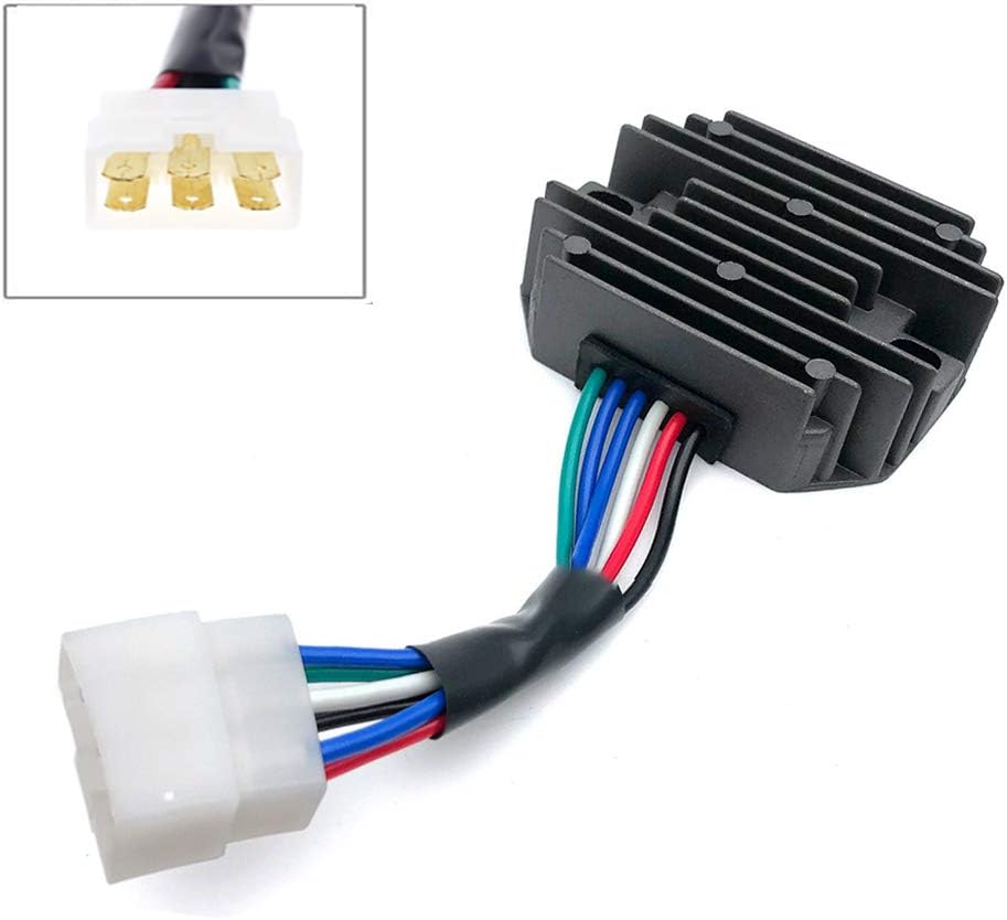 Voltage Regulator Rectifier Replacement 435-180 for JOHN DEERE 240 245 265 Lawn Tractor 345 F525 F735 Gx345 Lx176 X495 X575 X700 X720 Cs Cx Ts Gator AM108848 AM126304 M70121 M97348 14029