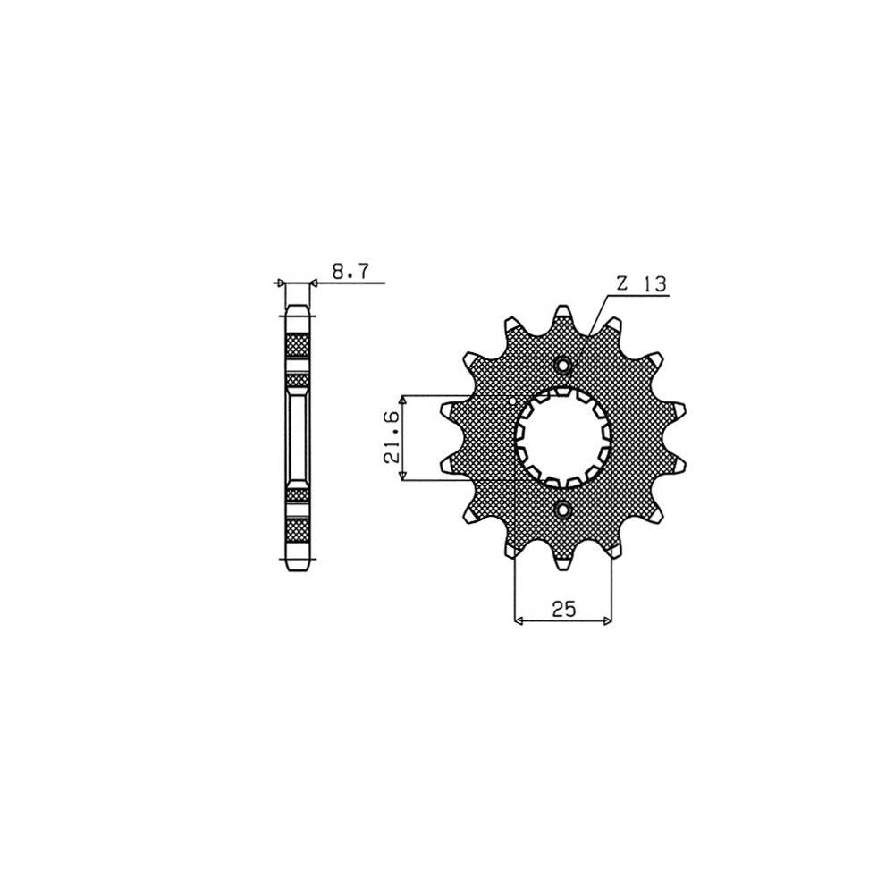 DID 100978_8434290109341, Kit Trasmissione S-AC 16-42-108 DID530VX (G&B) R Unisex-Adult, Other, One Size