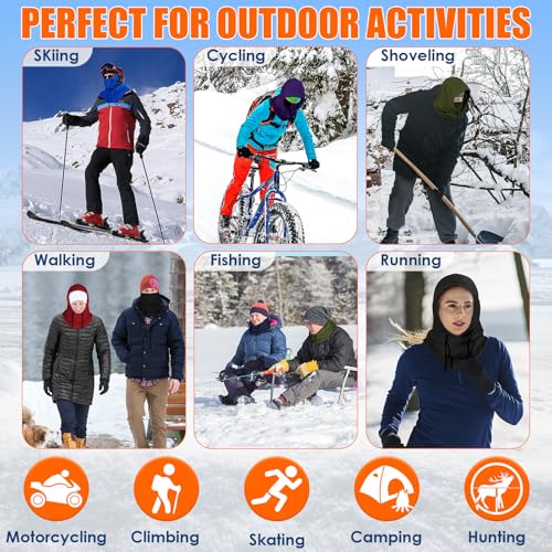 Image of Winter Balaclava Ski Mask: Warm Fleece Hood Hats Face Cover