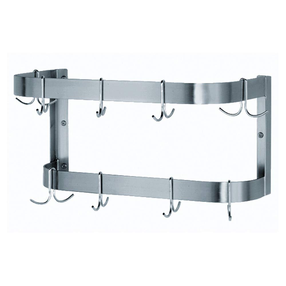 Wall Mounted Pot Rack by Advance Tabco – Stainless Steel, Silver, Model SW-60-EC