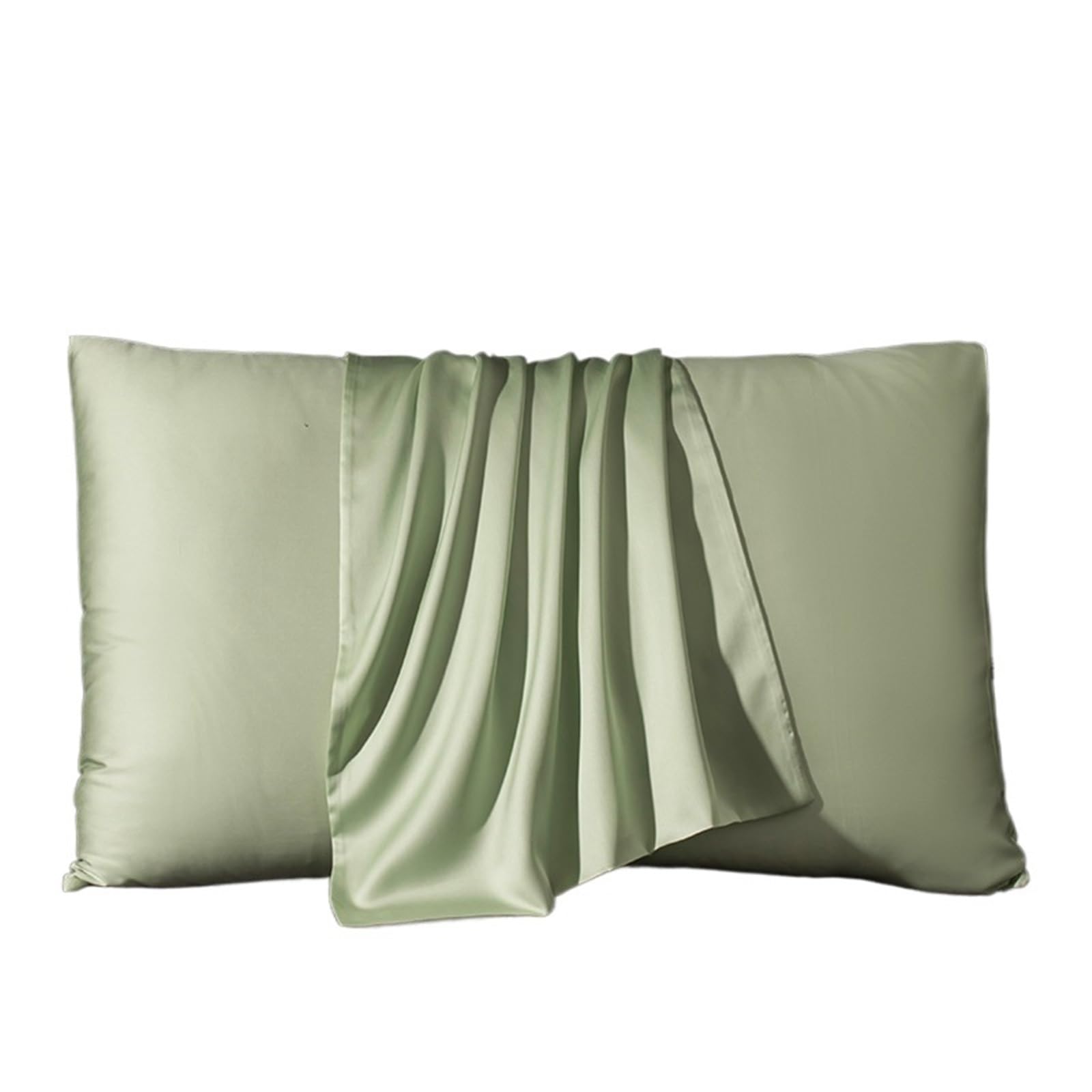 Federa Seta Cuscino Federa for cuscino in seta di gelso naturale 50x70 65x65 for in vera for proteggere la pelle for da letto Camera Da Letto(Light green,50x70cm 1pc)