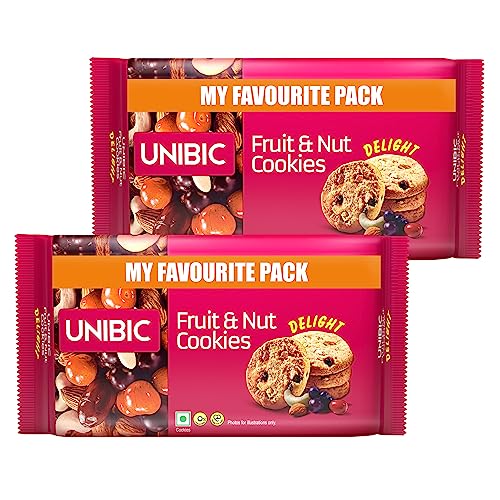 Image of Unibic - Fruit & Nut Cookies, 600 gm (300 gm X 2)