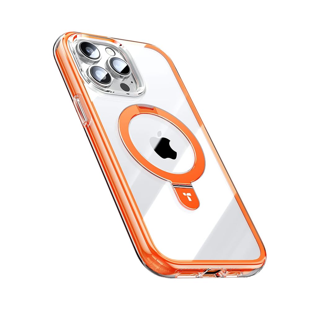 TORRAS UPRO Ostand SS Air-Castle iPhone 15 Pro Case (Orange) - Image 1