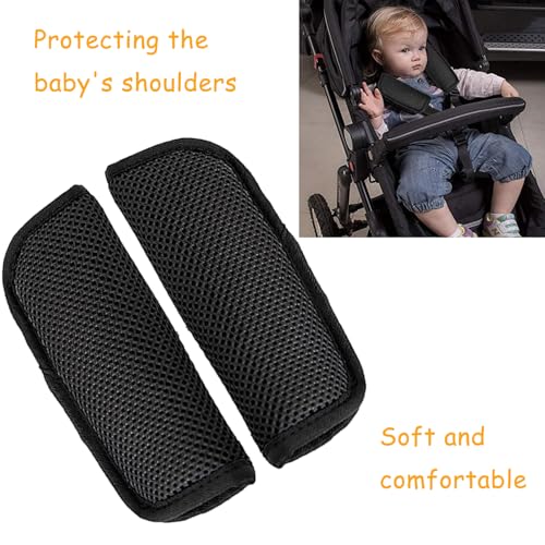 Image of 2 Pack Comfortable Seat Straps Shoulder,Universal Belt Strap Covers,Seat Belt Holder Pad for High Chairs