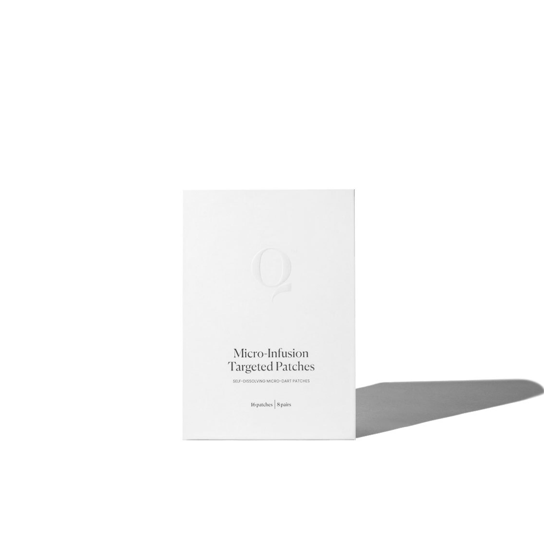 Qure Micro-Infusion Anti Wrinkle Patches for Smile Line, Forehead, Under Eye Bags, Puffiness, Crow's Feet - Retinol, Caffeine, Niacinamide & Peptides - Dissolvable for Overnight Use - 8 Pairs
