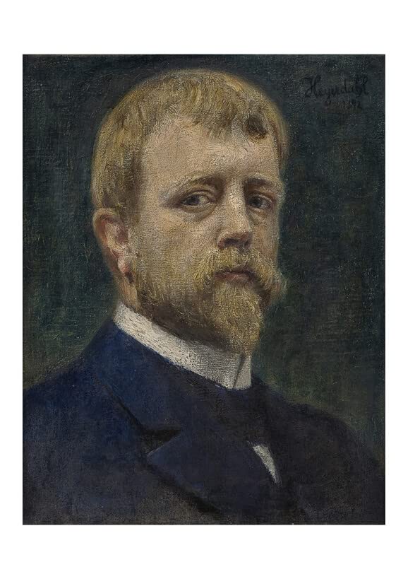 Edvard Munch Autoportrait affiche art expressionniste moyen